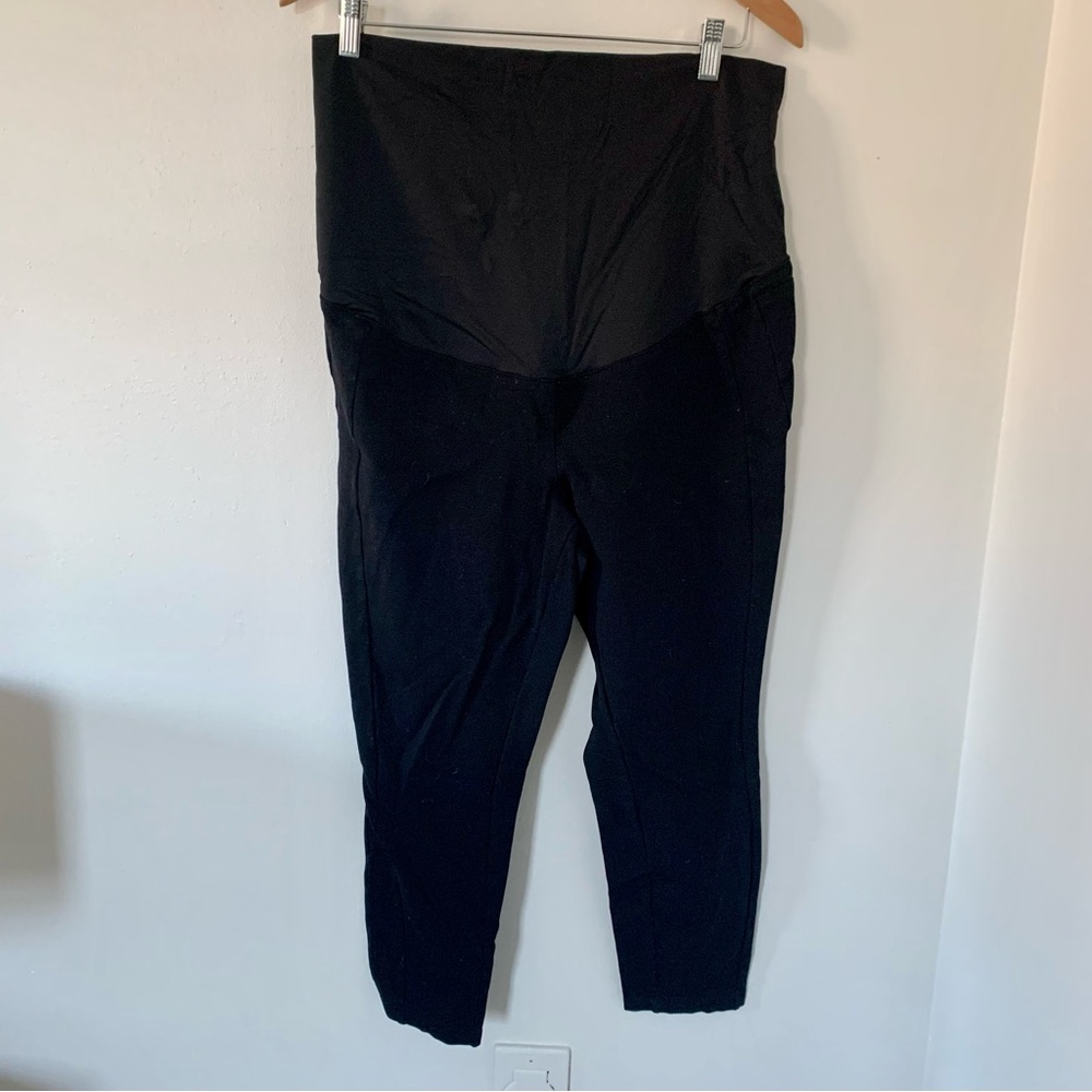 Loft Maternity Black Skinny Cropped Pants